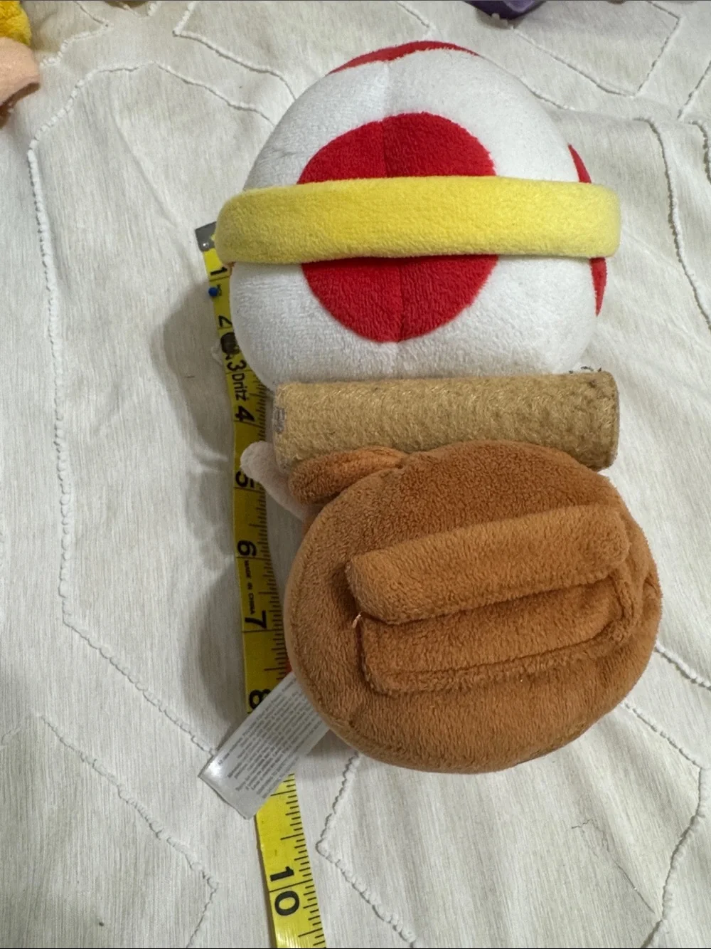 Nintendo Toad Plush in White, Red, Yellow & Brown
